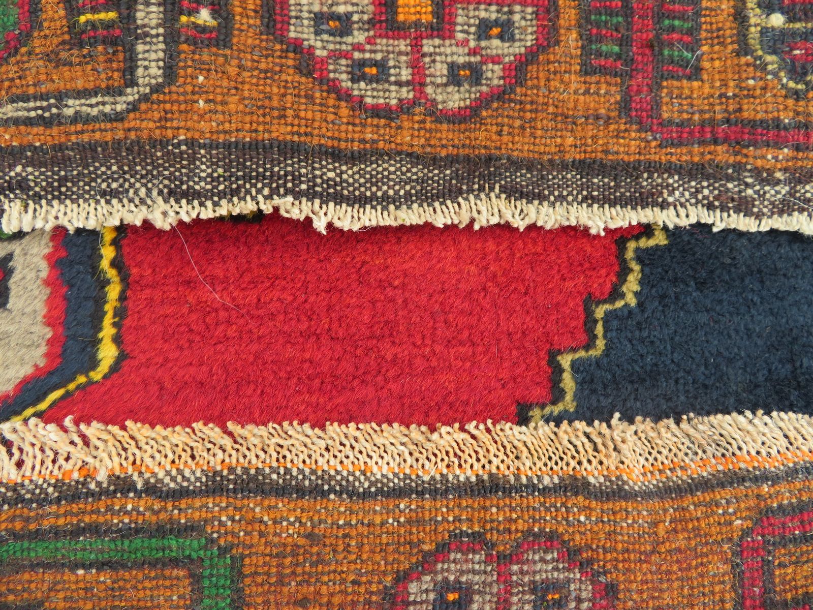 Textiles Old Turkish Yahyali Village Rug. 148cm X 90cm. photo