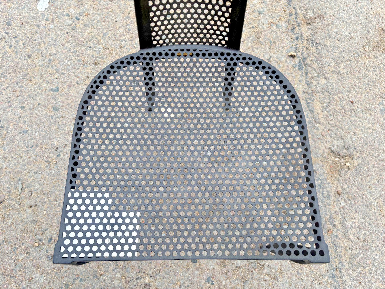 Made Goods Hadley Black Mesh Metal & Alsek White Cushion Dining Chair Ex Display photo Furniture