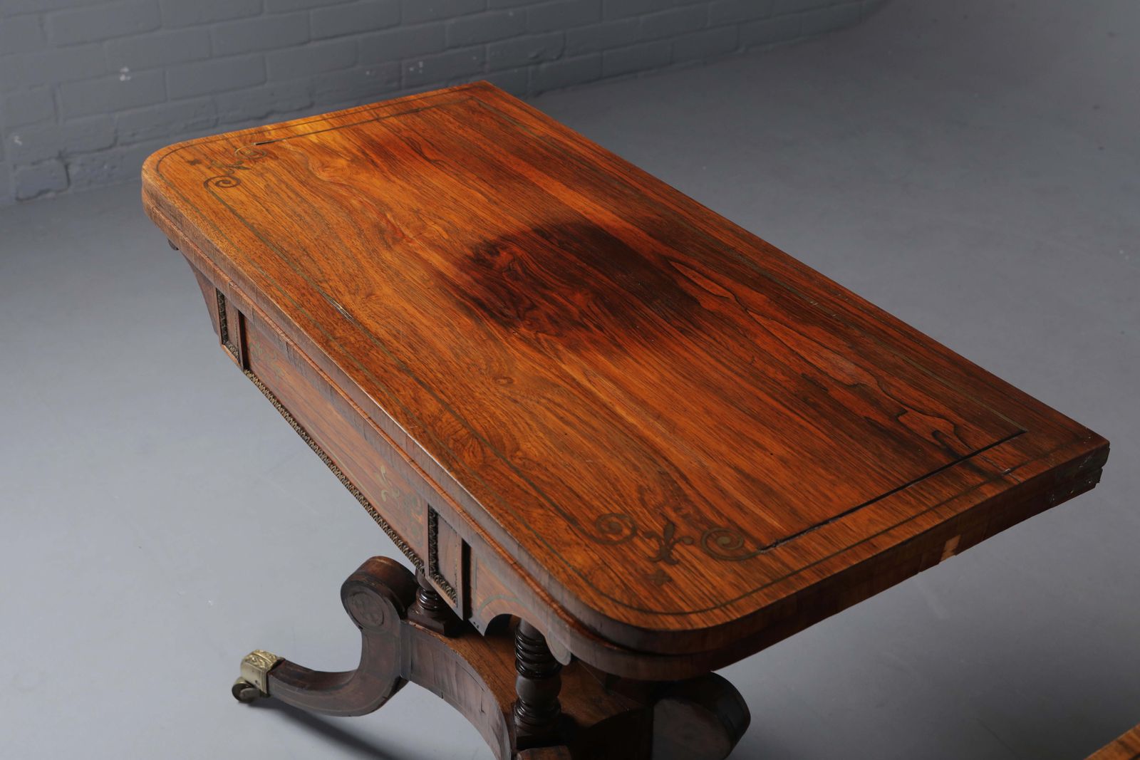photo furniture Pair Of George IV Rosewood Card Tables