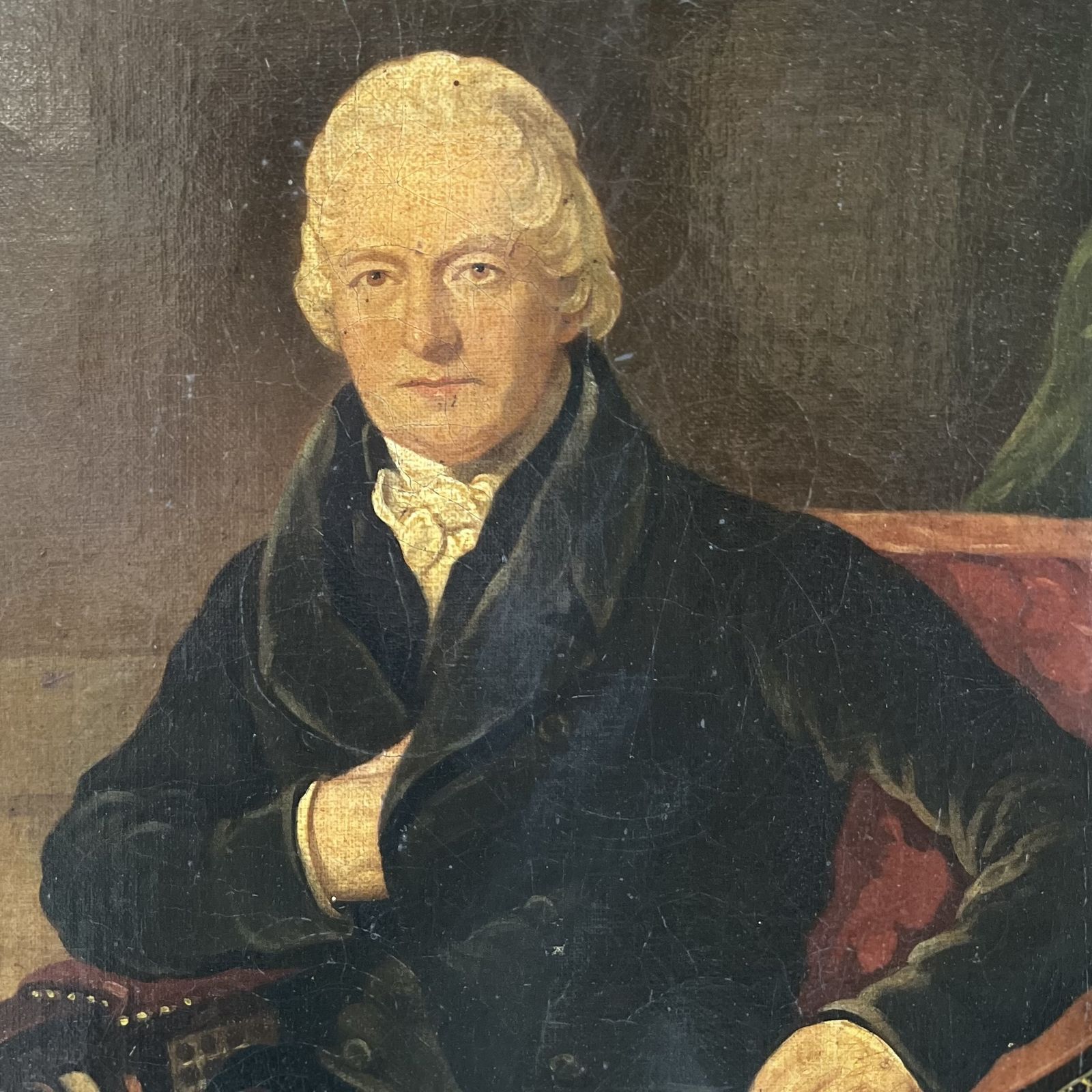 Antique Oil On Canvas Portrait Of Sir Astley Cooper photo furniture