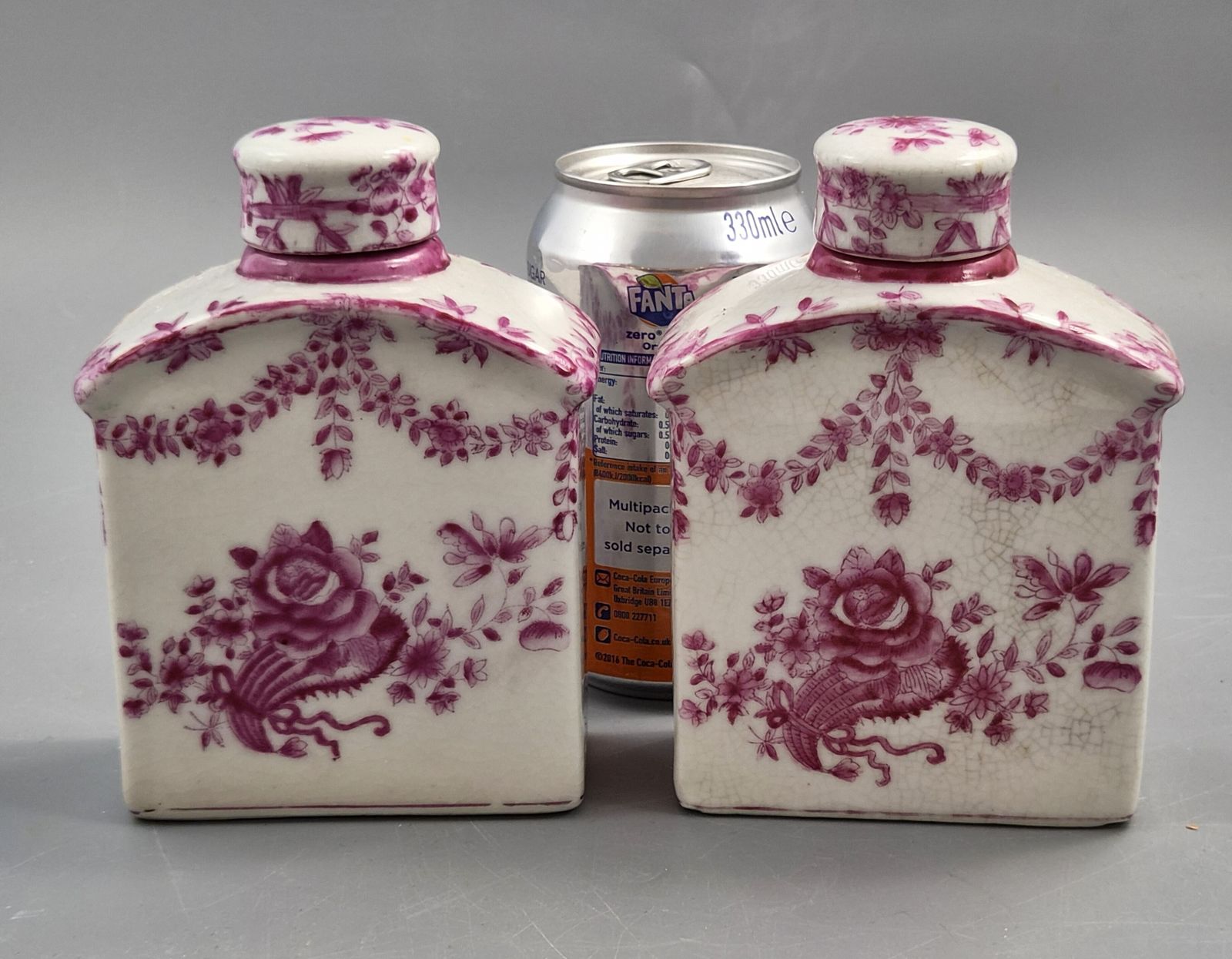 Pair Of Juwc 1897 Chinese Porcelain Tea Caddies In The Meissen Taste photo 300.0