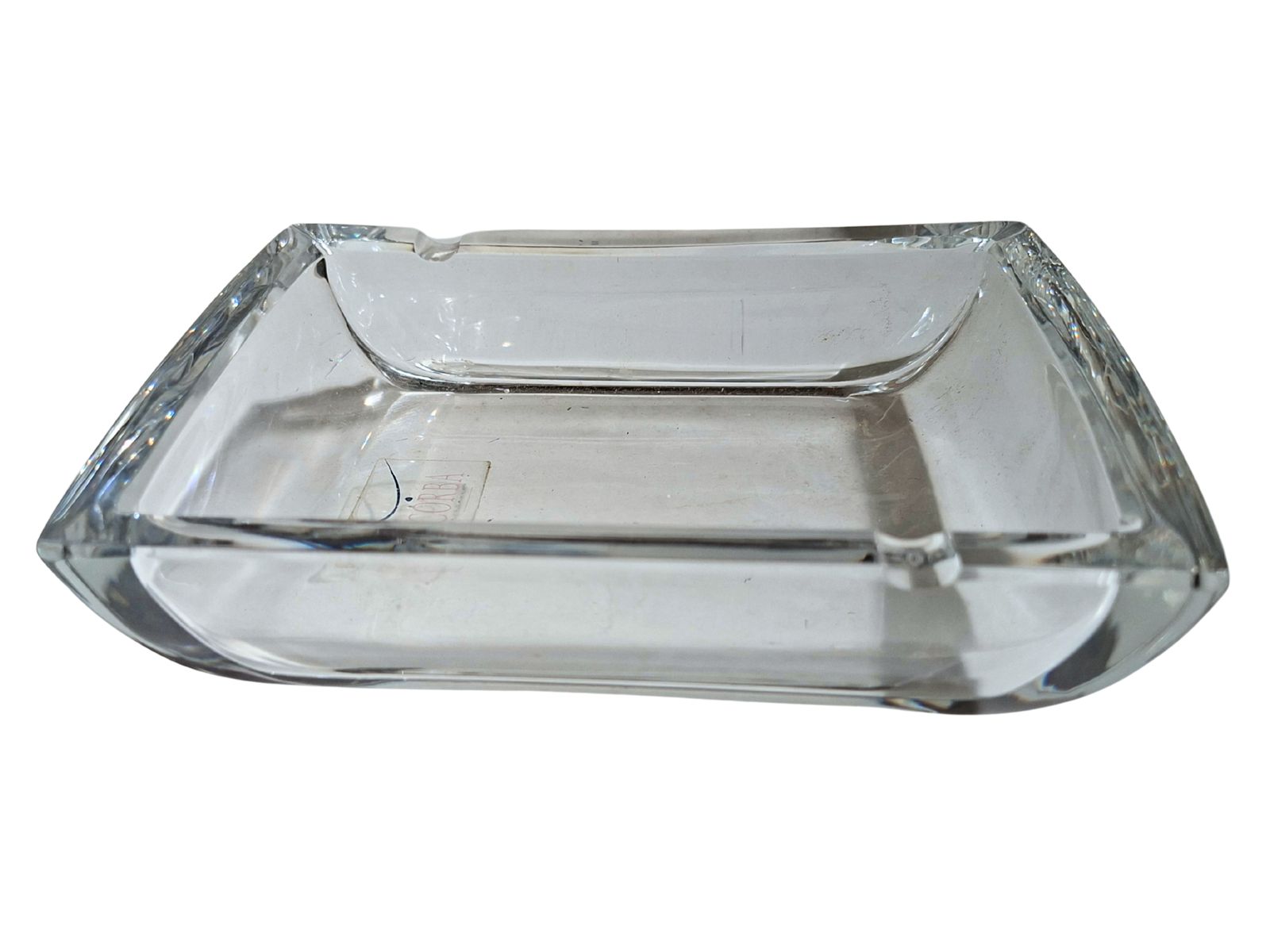 Prestigioso Posacenere In Cristallo Corba   Made In Italy   3kg photo furniture