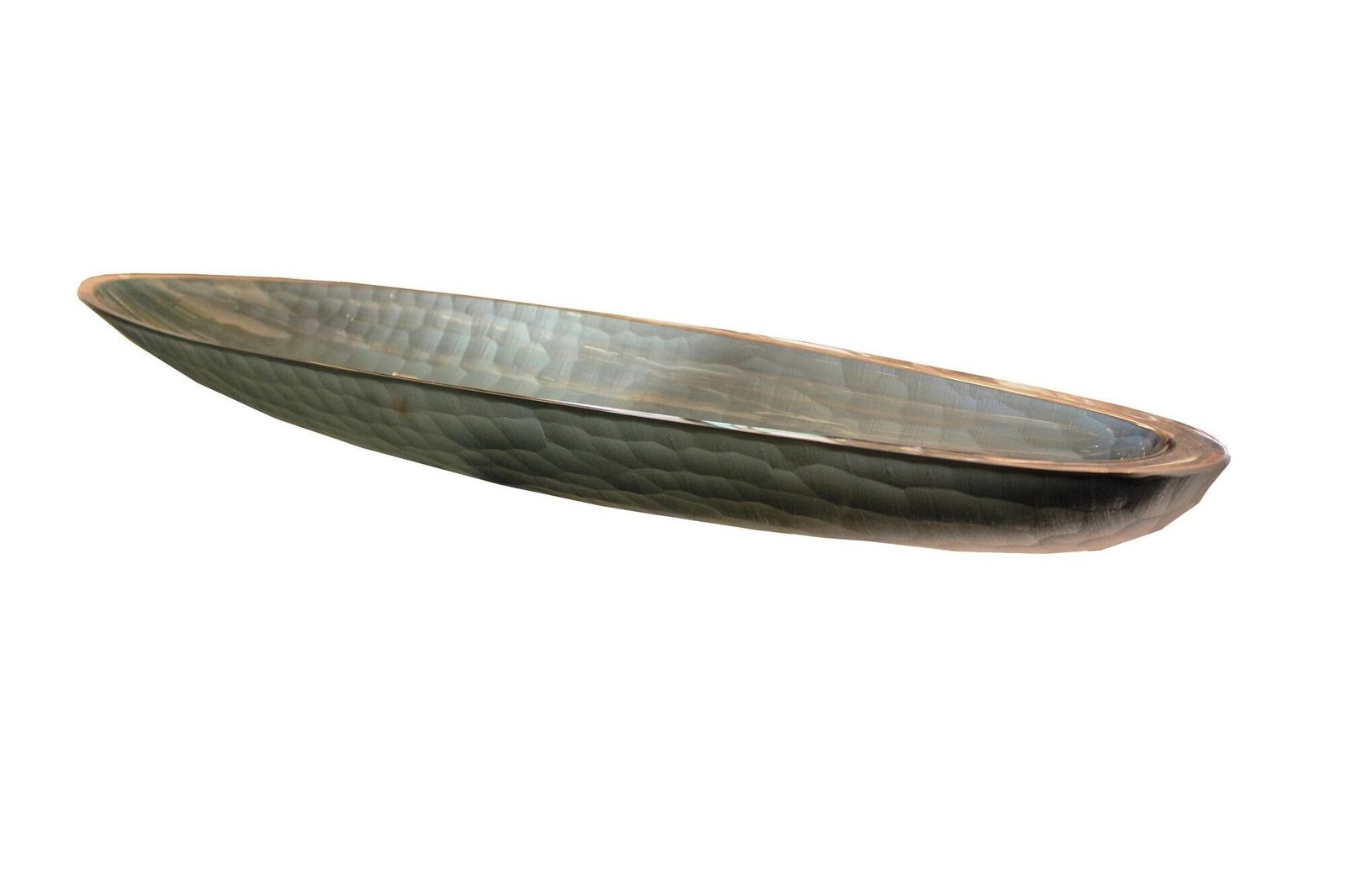 Contemporary Murano Glass Canoe Centerpiece
