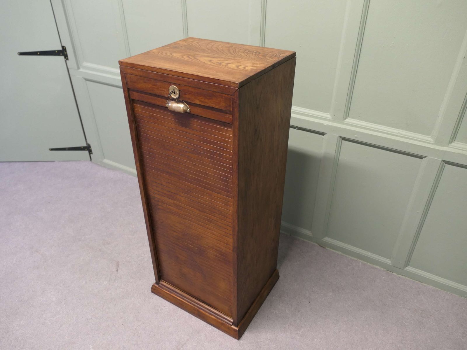 Art Deco Tambour Fronted Oak Filing Cabinet This Is An Attractive Piece photo furniture