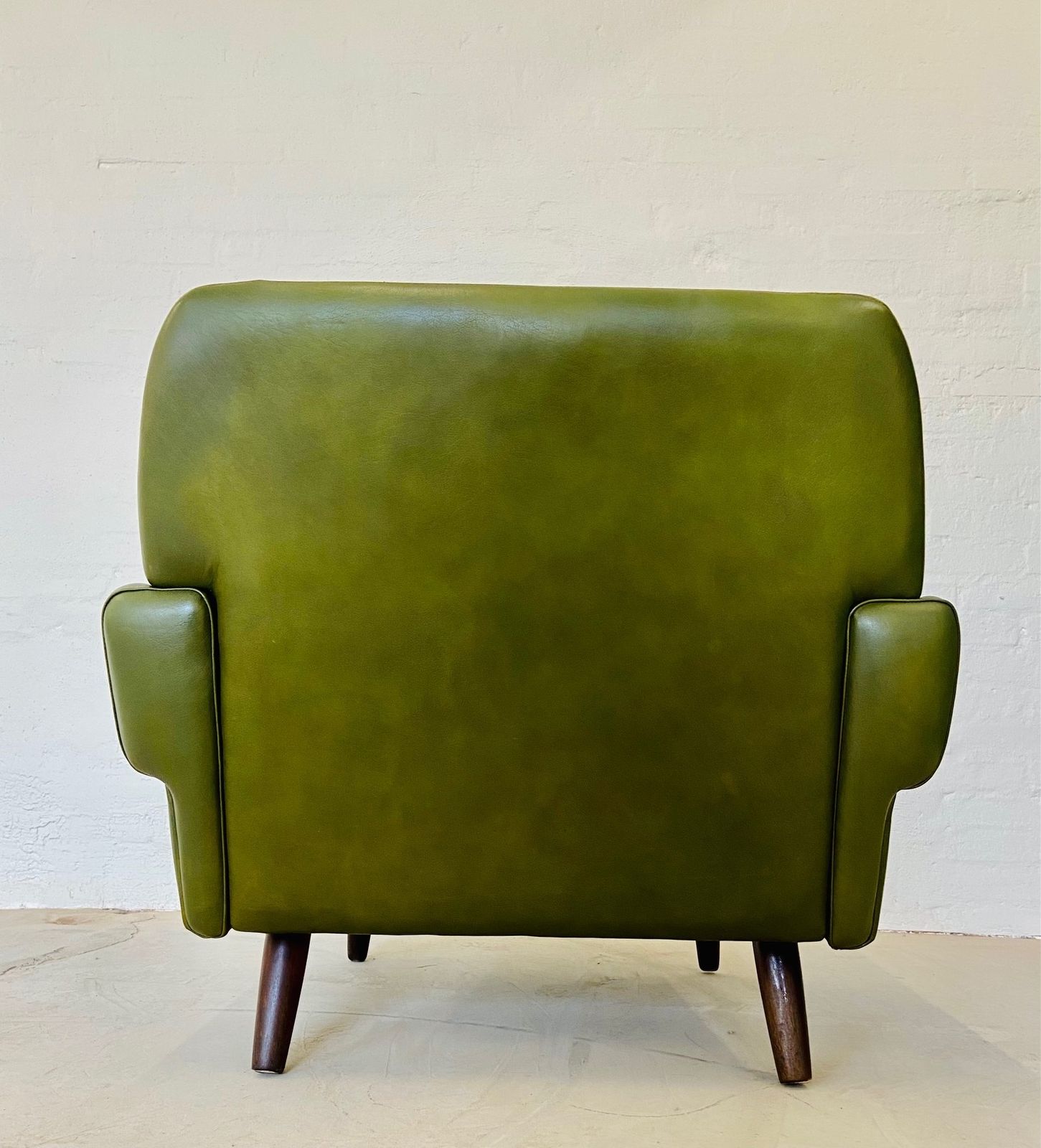 Vintage Danish Mid Century Svend Skipper Olive Green Lounge Chair 1965 photo buy