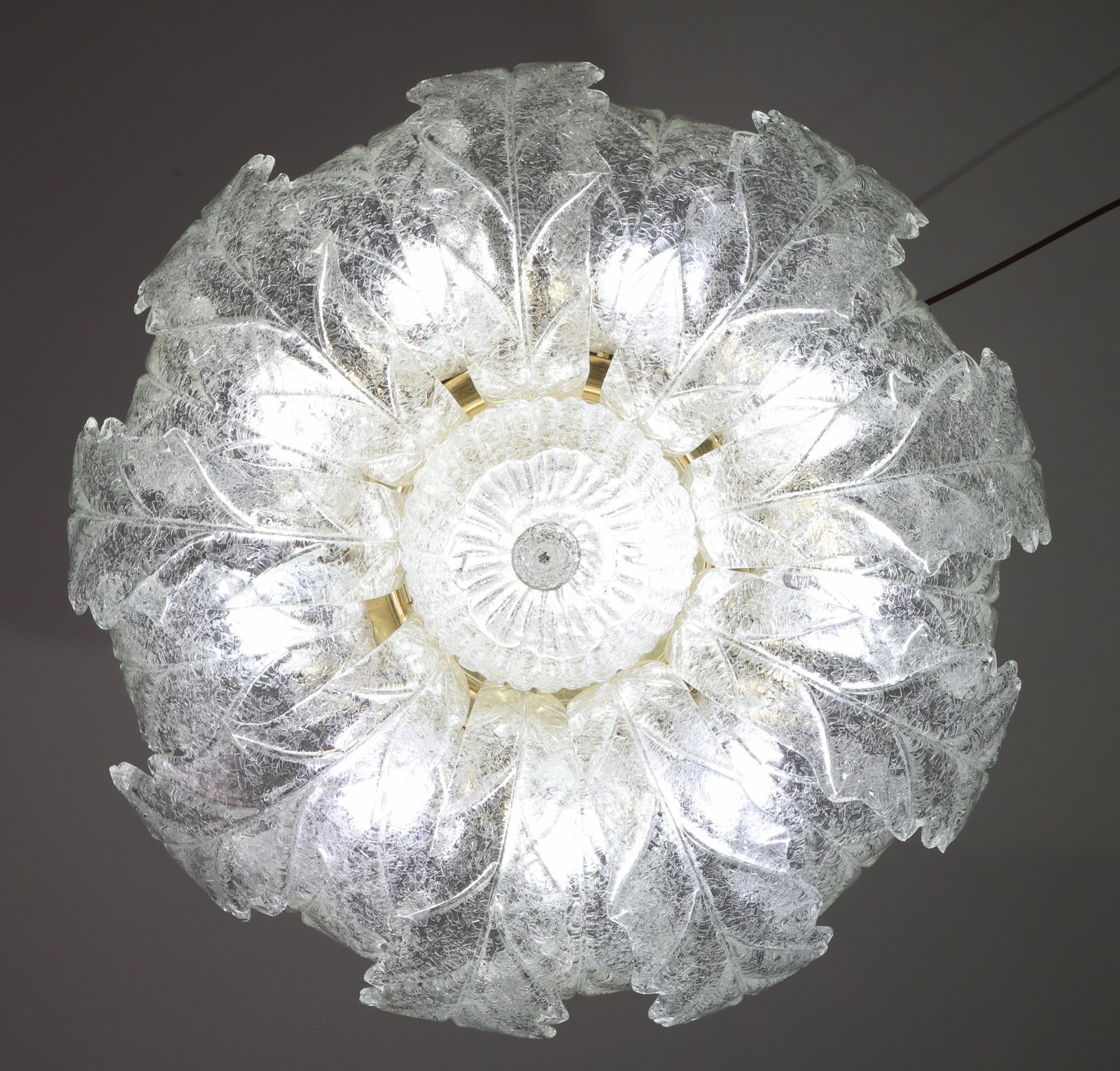 Verona, Luxury Italian Murano Glass Ceiling Light Or Flush Mount, 1980s photo vintage