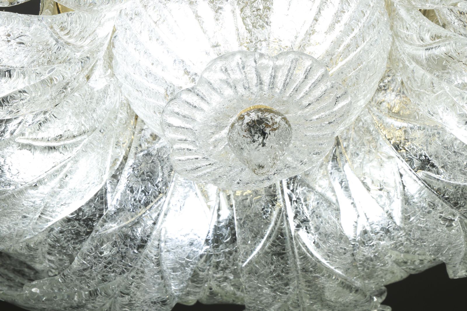 Lighting Verona, Luxury Italian Murano Glass Ceiling Light Or Flush Mount, 1980s photo
