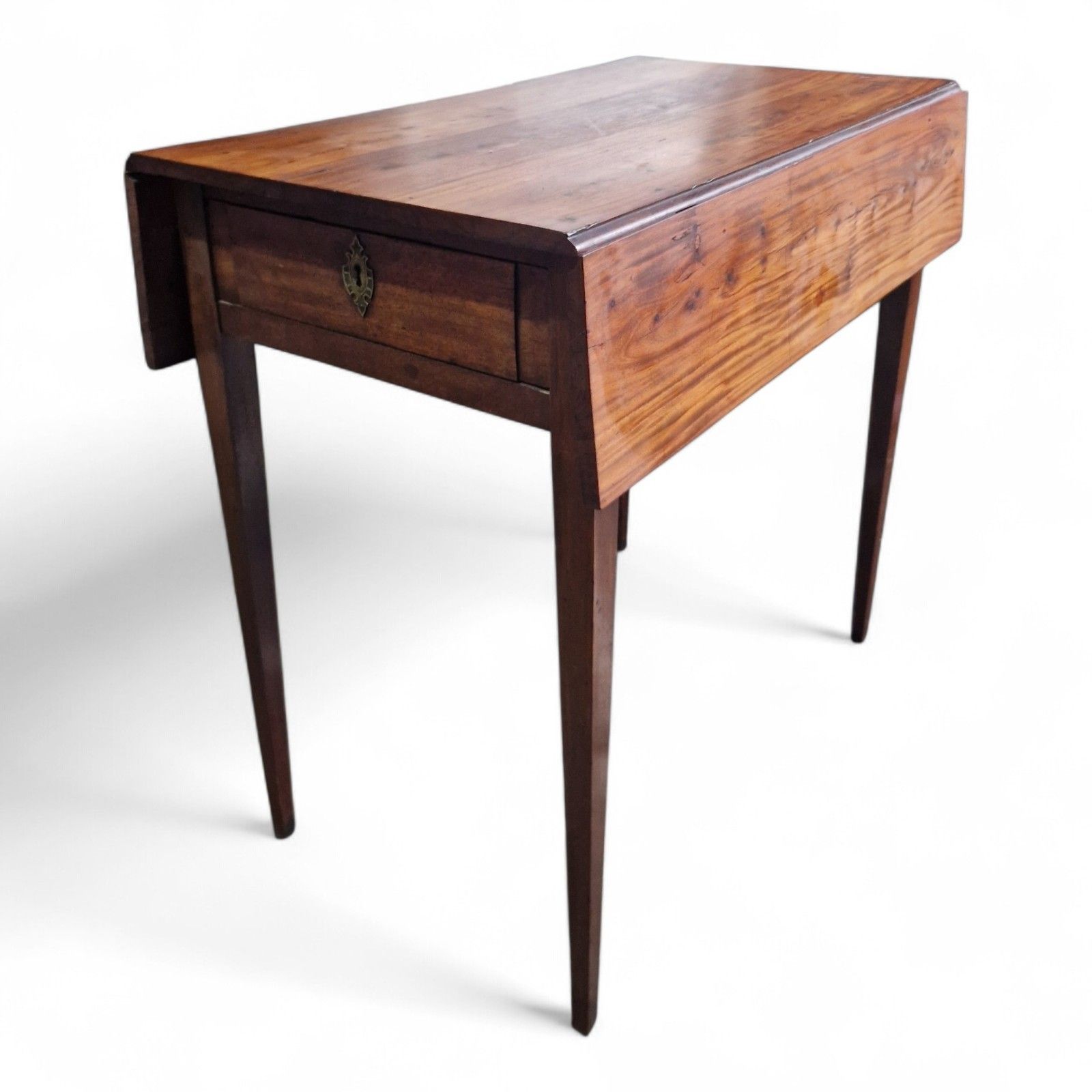 Antique Victorian Pembroke Table Fruitwood Drop Leaf Console Occasional Folding photo for sale