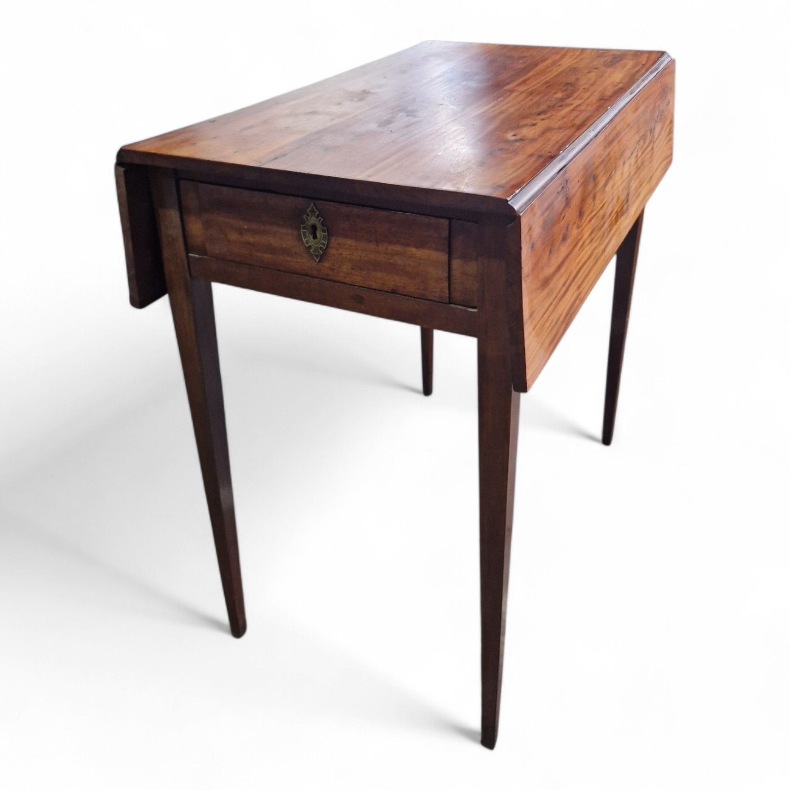 Antique Victorian Pembroke Table Fruitwood Drop Leaf Console Occasional Folding photo Furniture