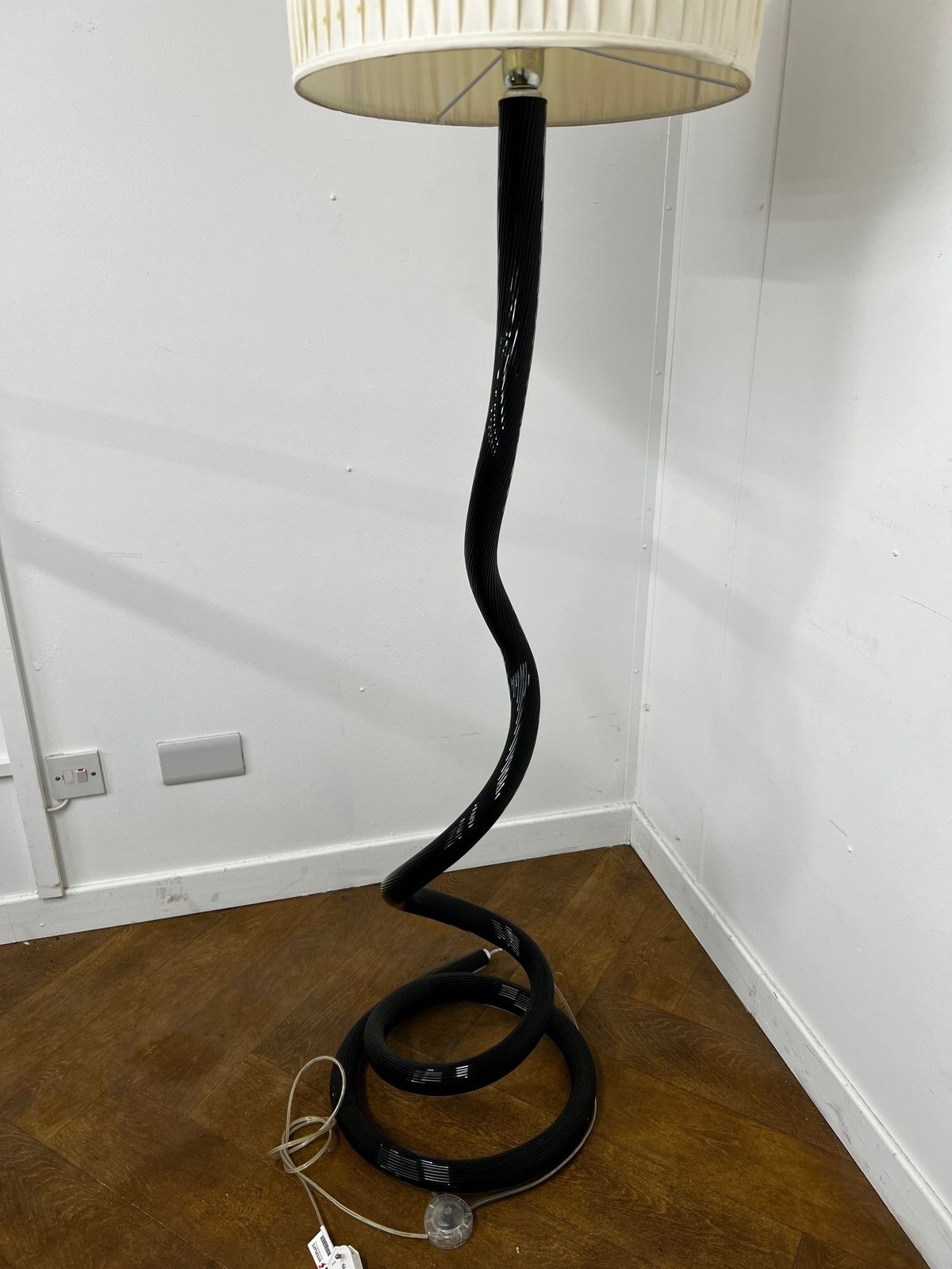 Ghibli Piantana Black Murano Glass Floor Lamp By Reflex photo vintage