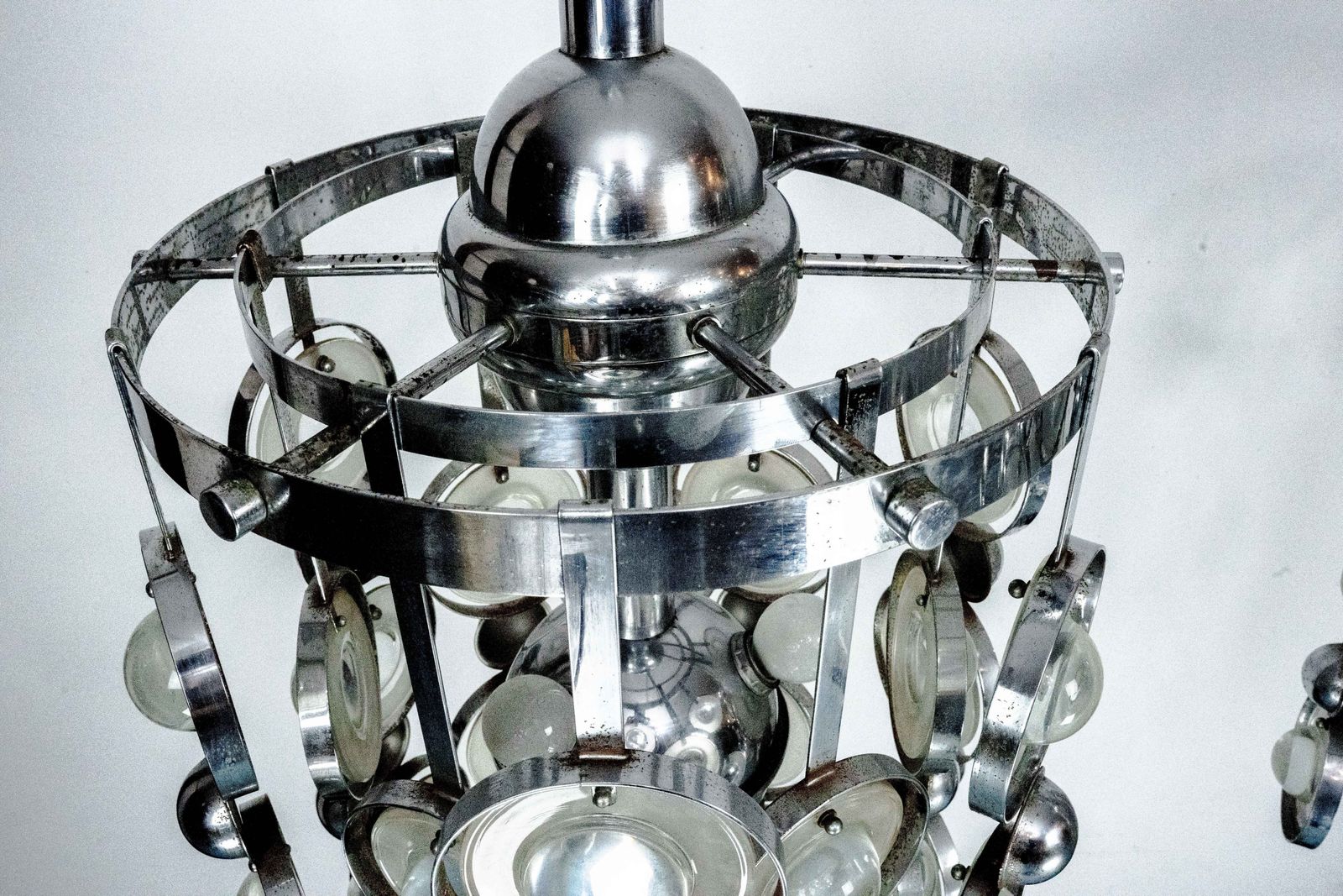 Pair Of Pendant Lights By Oscar Torlasco, Italy, 1970s photo buy