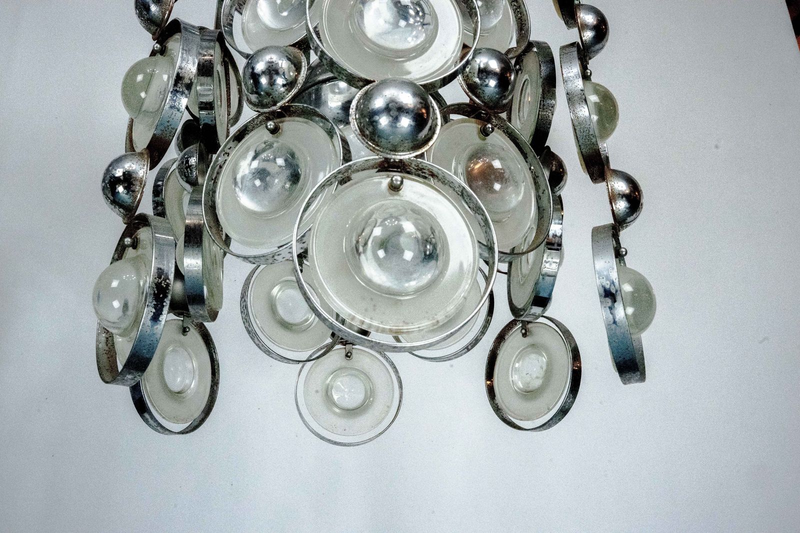 photo for sale Pair Of Pendant Lights By Oscar Torlasco, Italy, 1970s