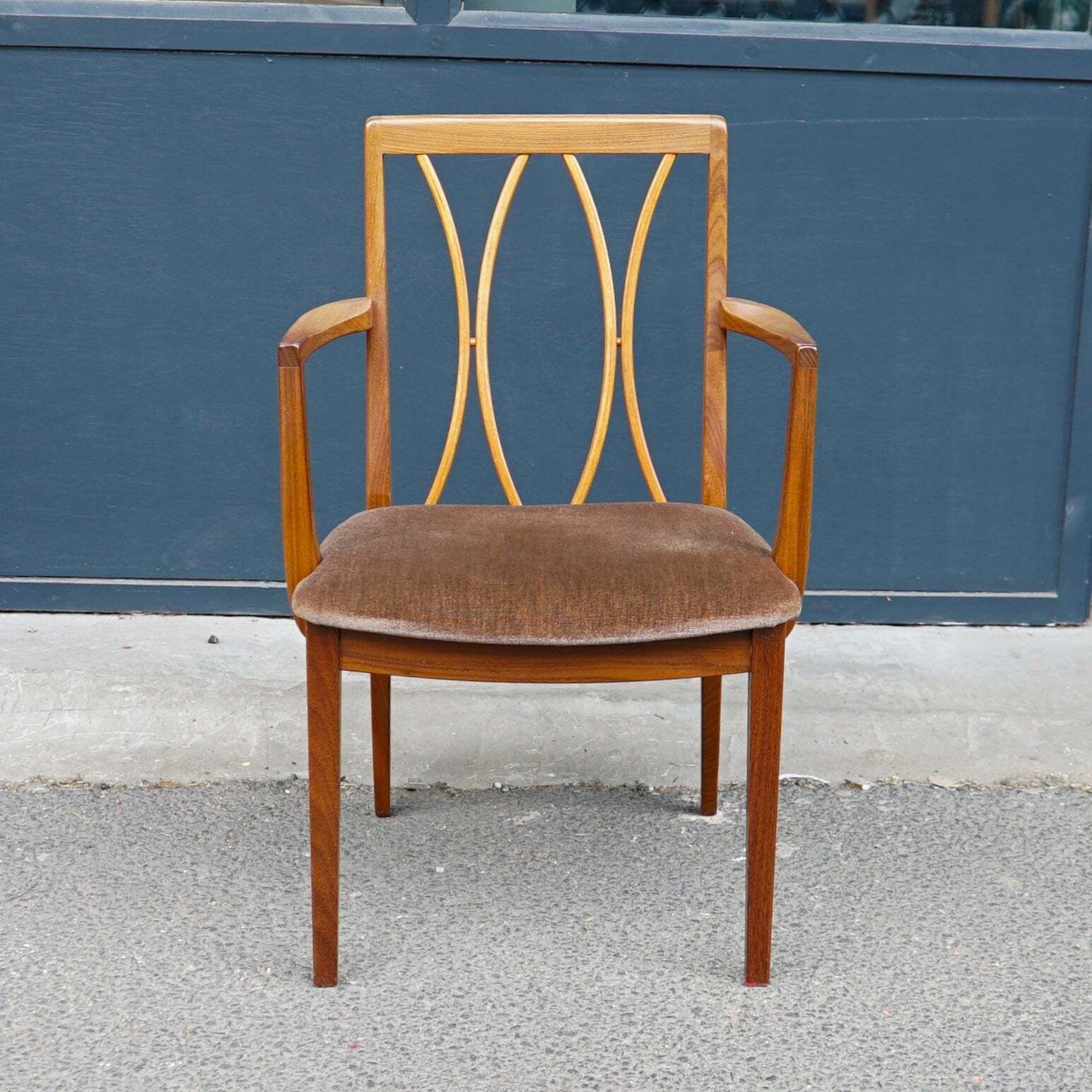 Midcentury G Plan Fresco X Back Dining Chairs X6 (2 Carver Chairs) photo vinterior