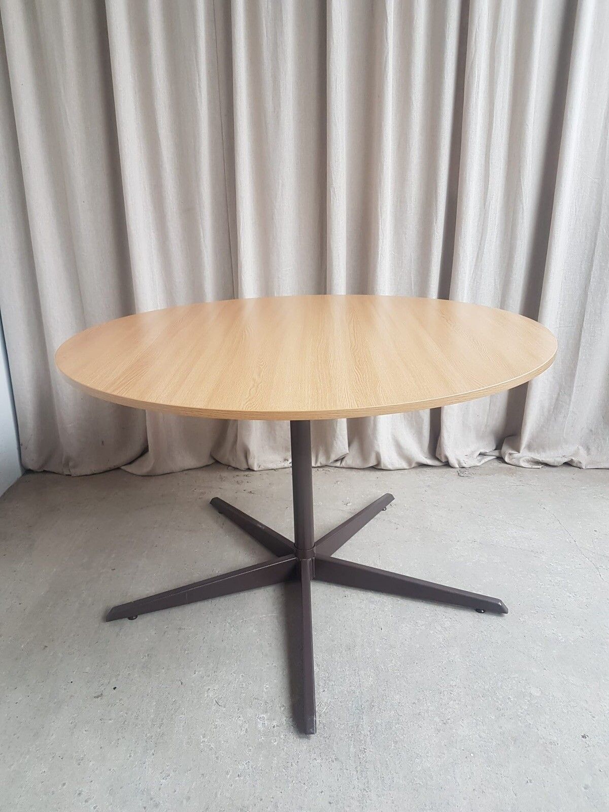 Vtg Mid Century Circular Melamine Modernist Dining Table Danish Retro R500 photo buy