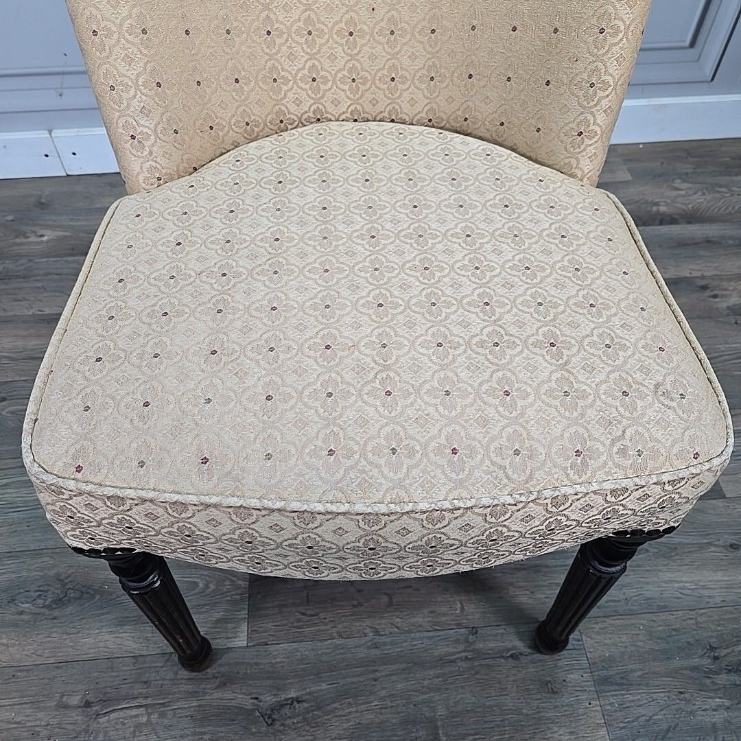 photo for sale Antique Victorian Style Curved Back Chair Fireside Slipper Nursing Chair Wooden