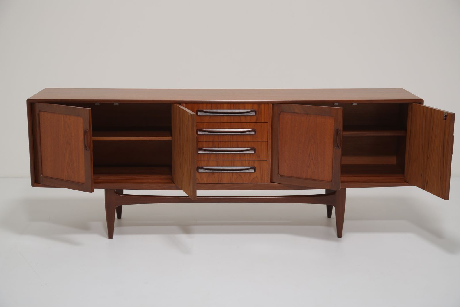 G Plan Long Teak Sideboard Model ‘Fresco’ By Victor Bramwell Wilkins, 1960s photo 1695.0