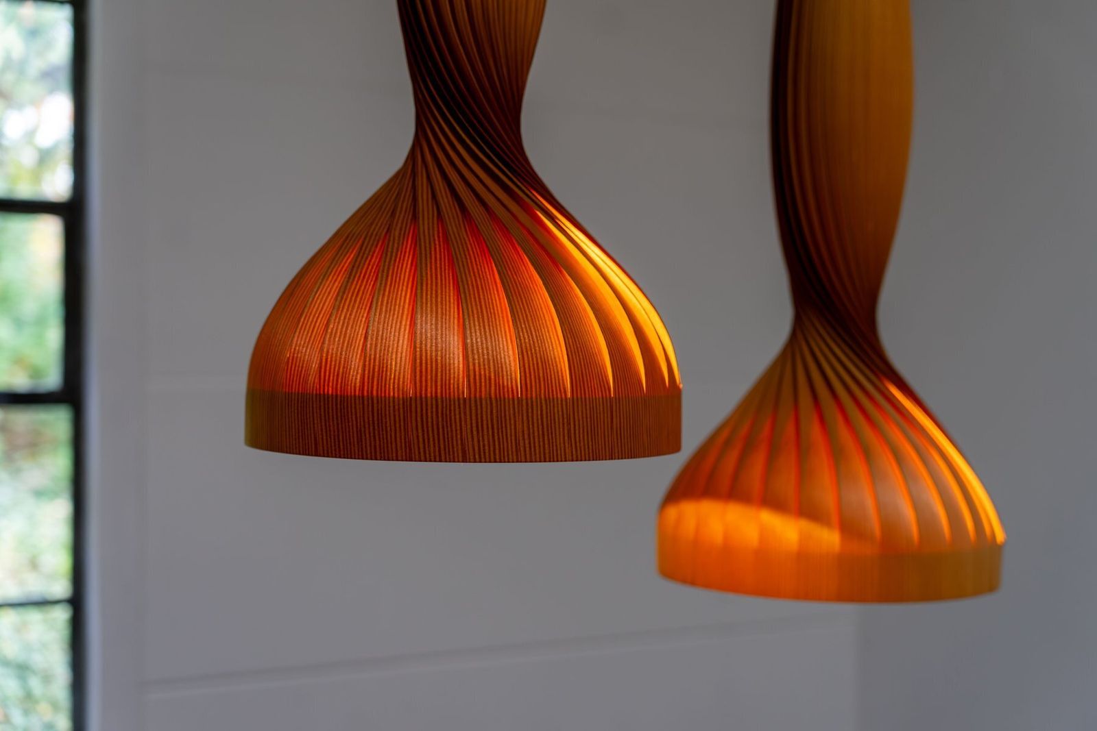 photo furniture Pine Pendant Lamps By Hans Agne Jakobsson Ellysett Sweden, 1960s, Set Of 2
