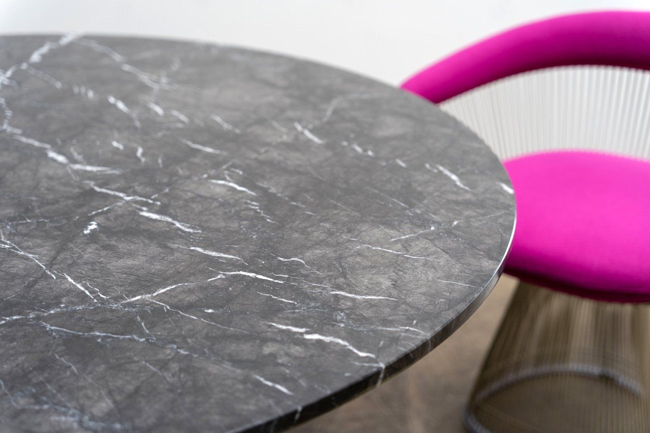 Scandinavian Marble And Brass Table By Börje Johanson, 1960s photo vinterior