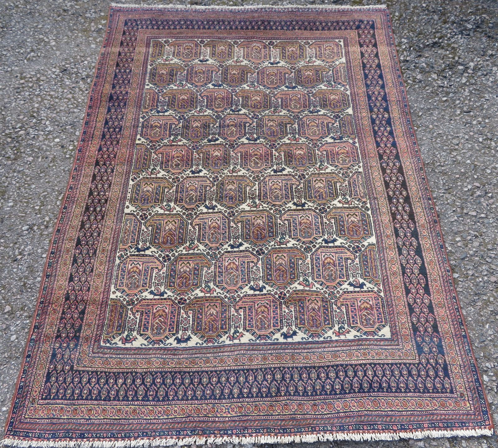 Antique Afshari Rug. 196cm X 136cm.