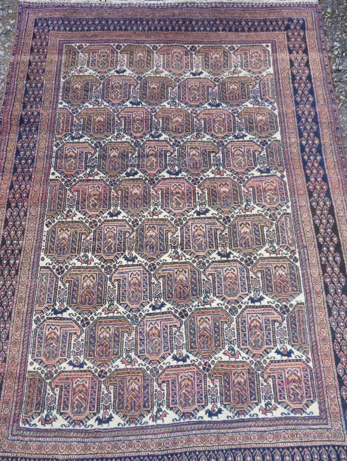 Antique Afshari Rug. 196cm X 136cm. photo furniture