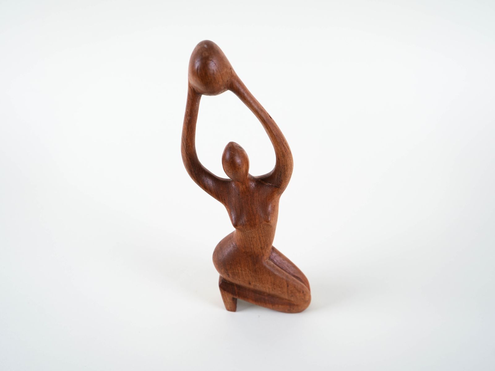 Teak Sculpture Woman, Danish Design, 1970s, Made In Denmark photo 379.0