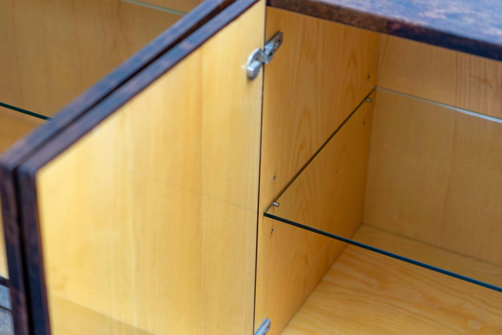 photo buy Large Sideboard Made Of Goatskin Leather By Aldo Tura, Italy, 1970s