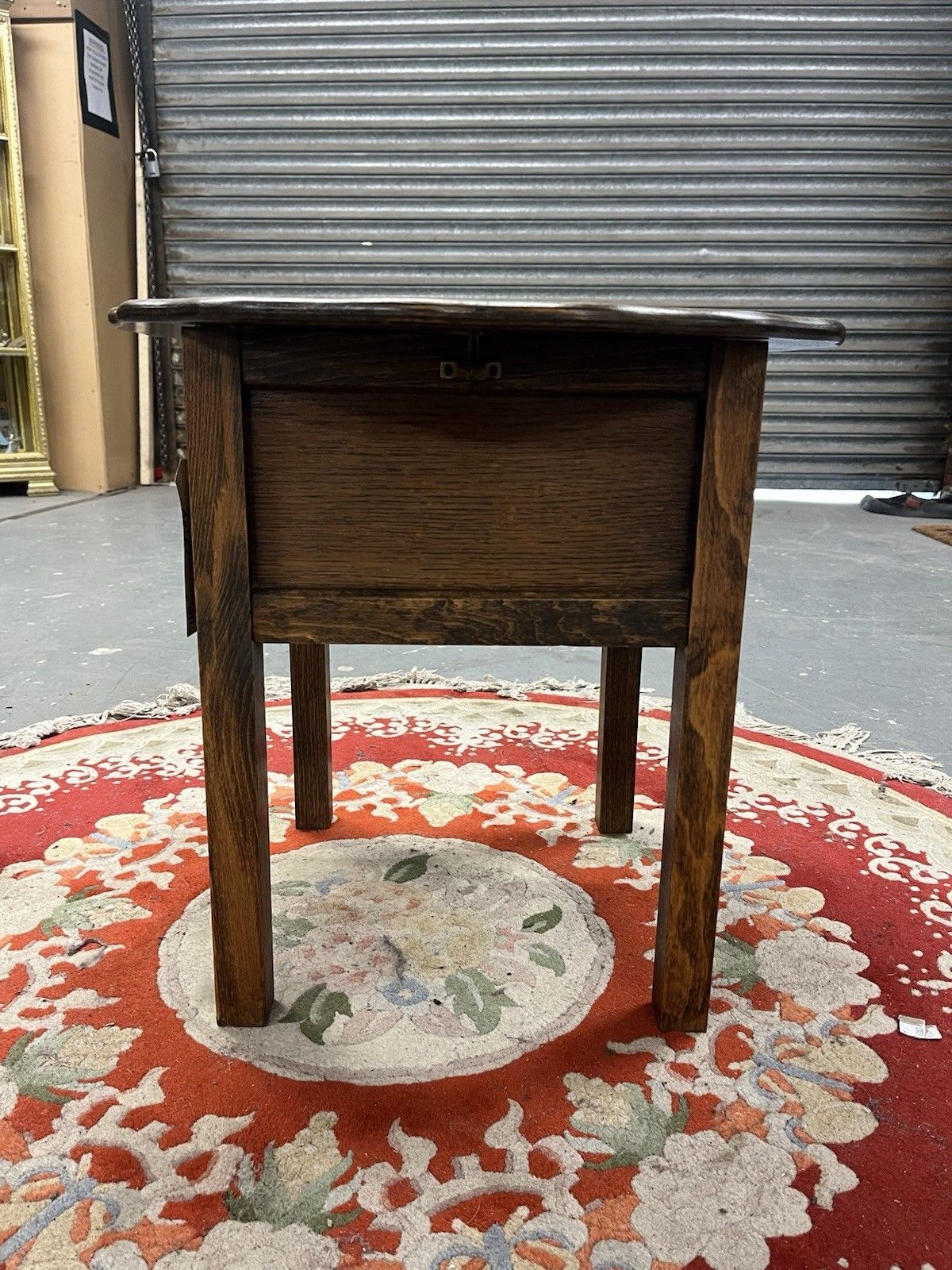 Vintage Oak Lift Top Table photo vinterior