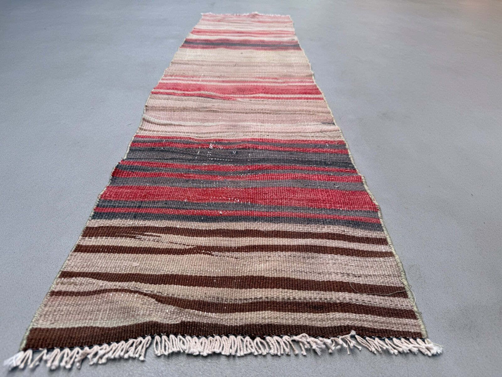 Turkish Narrow Kilim Runner 175x43 Cm Shabby Chic Hallway Rug Vintage Kelim 2535 photo furniture