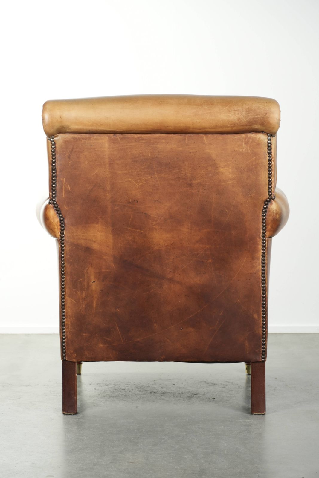 Beautiful And Comfortable Armchair Made Of Cowhide Leather With A Characterful And Charming English Look. photo Furniture