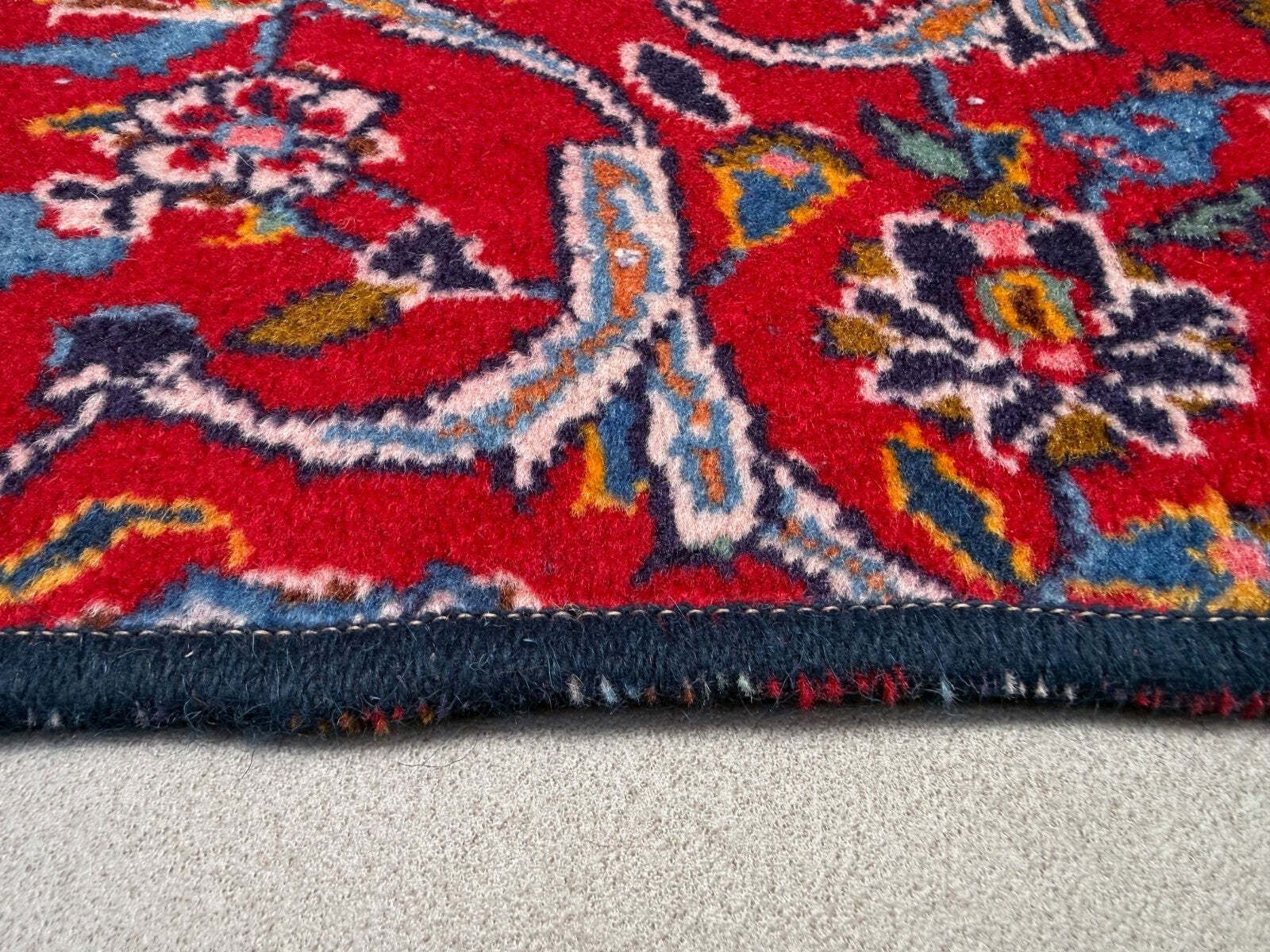 Tribal Narrow Runner 295x30 Cm Wool Vintage Hallway Rug, Red 2534 photo vinterior