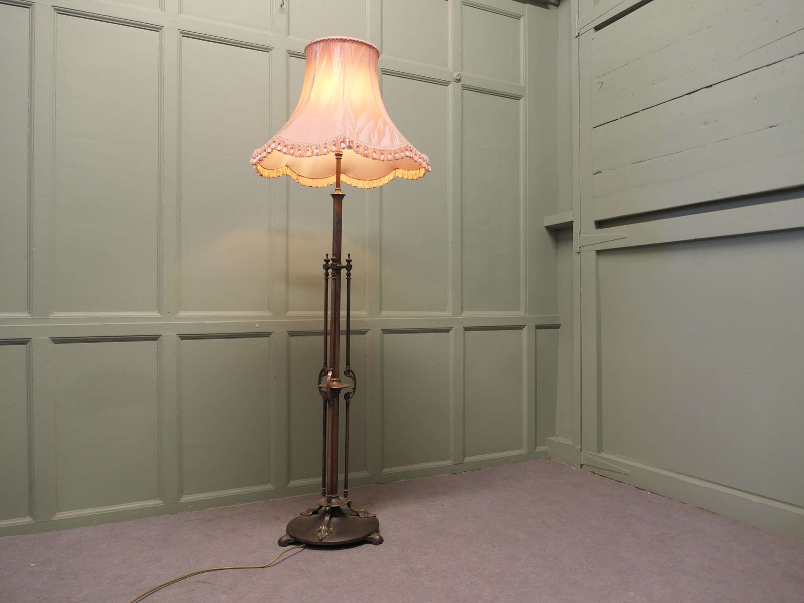 Arts And Crafts Iron And Brass Telescopic Floor Lamp This Is A Stunning Piece photo furniture