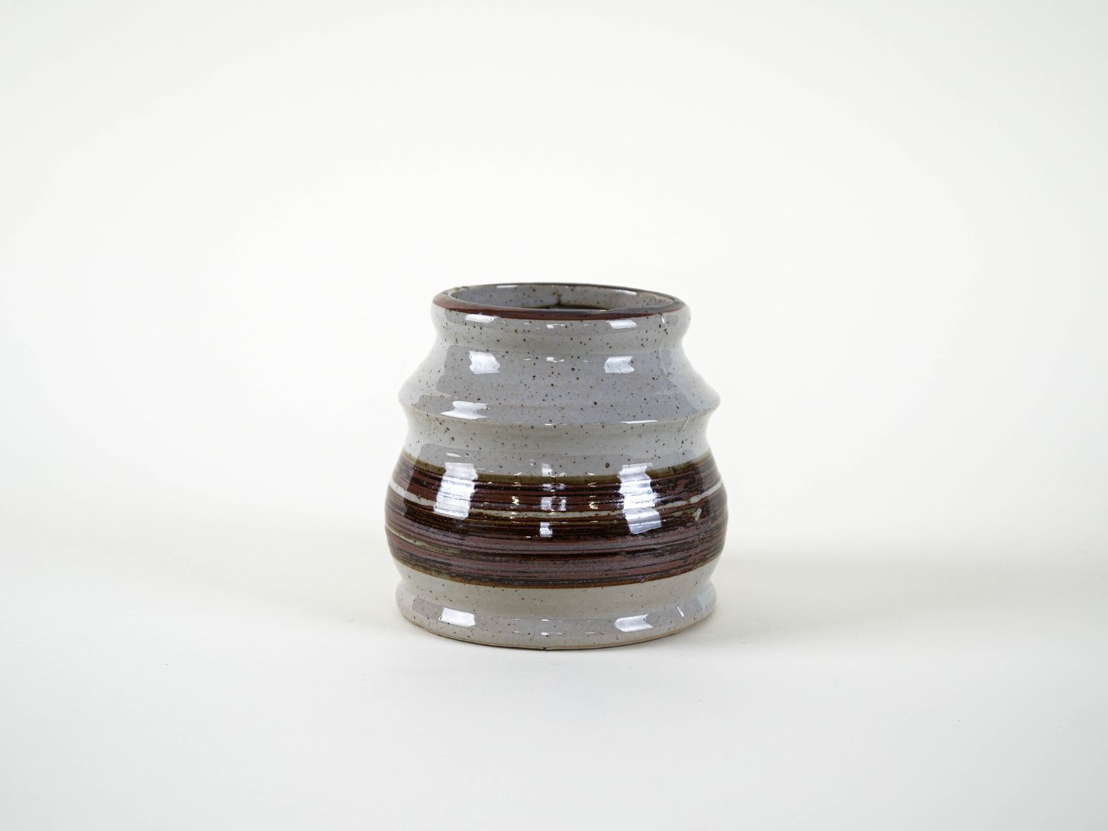 Grijze Keramische Vaas, Deens Design, Jaren 1960, Made In Denmark photo for sale