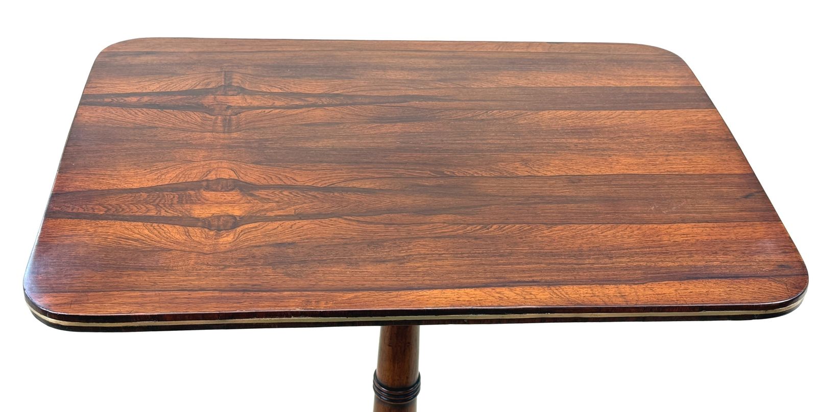 Table d'appoint Regency en palissandre et laiton fileté, XIXe siècle (Angleterre, vers 1820) photo furniture