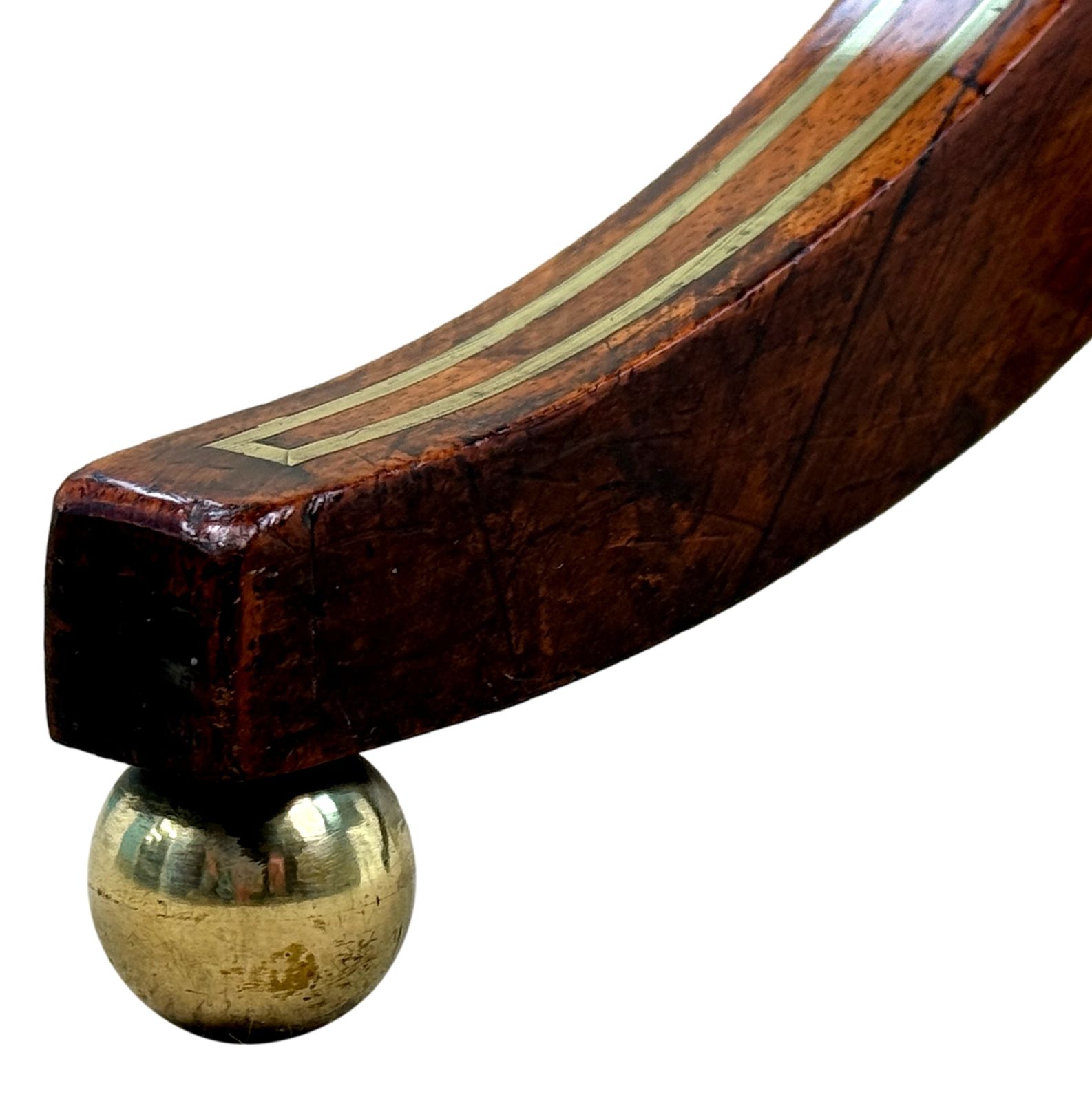 Regency rozenhout en messing bijzettafel, 19e eeuw (Engeland, ca. 1820) photo Meubels