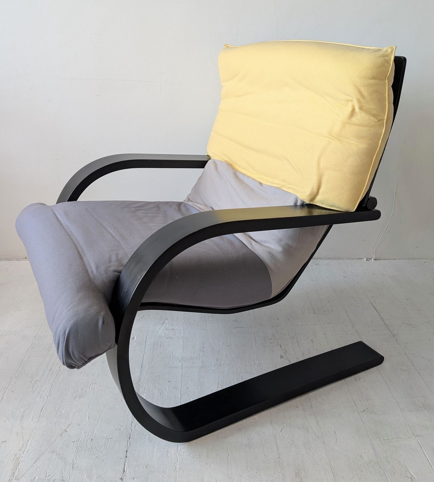 Vintage Italian Carlo Berruti For Danber Lacquered Bent Ply Lounge Chair 1970s / 80s  2 Available photo furniture