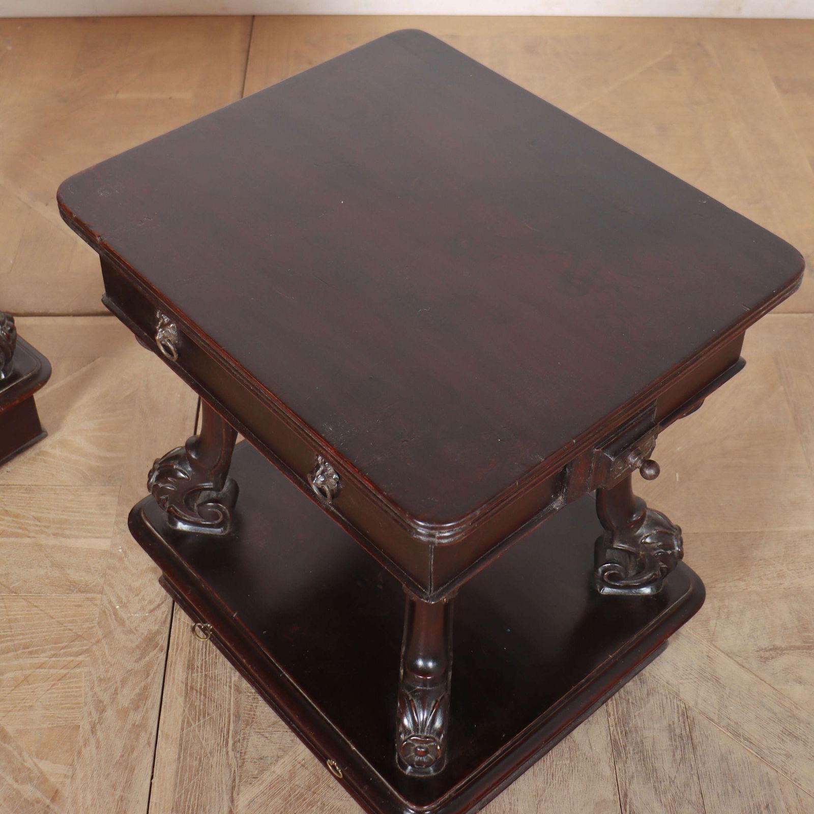 Furniture Pair Of Irish Bedside Tables, 1800s photo