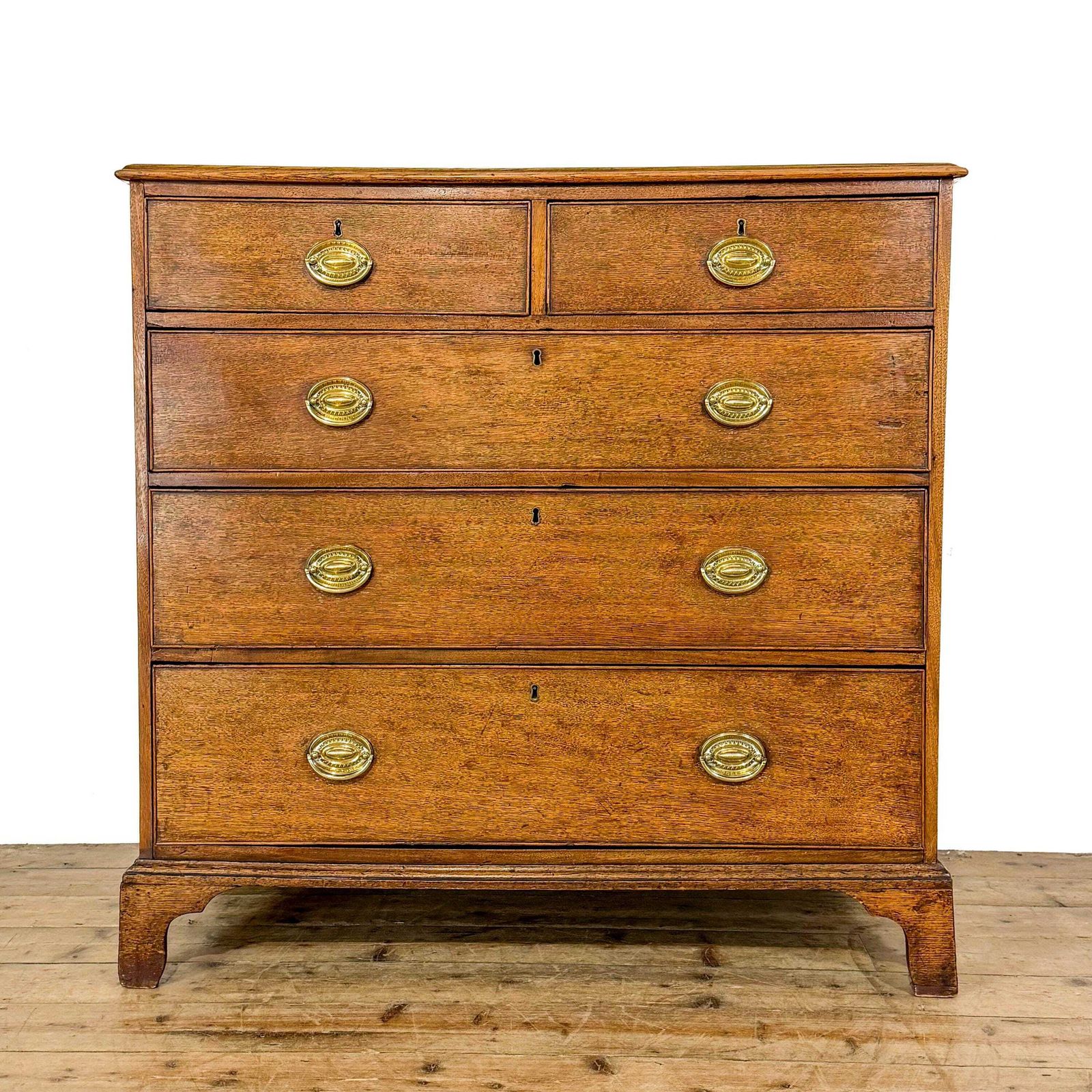 Antique Georgian Oak Chest Of Drawers | Antique Storage | Bedroom Drawers | Antique Chest Of Drawer (M 6830)