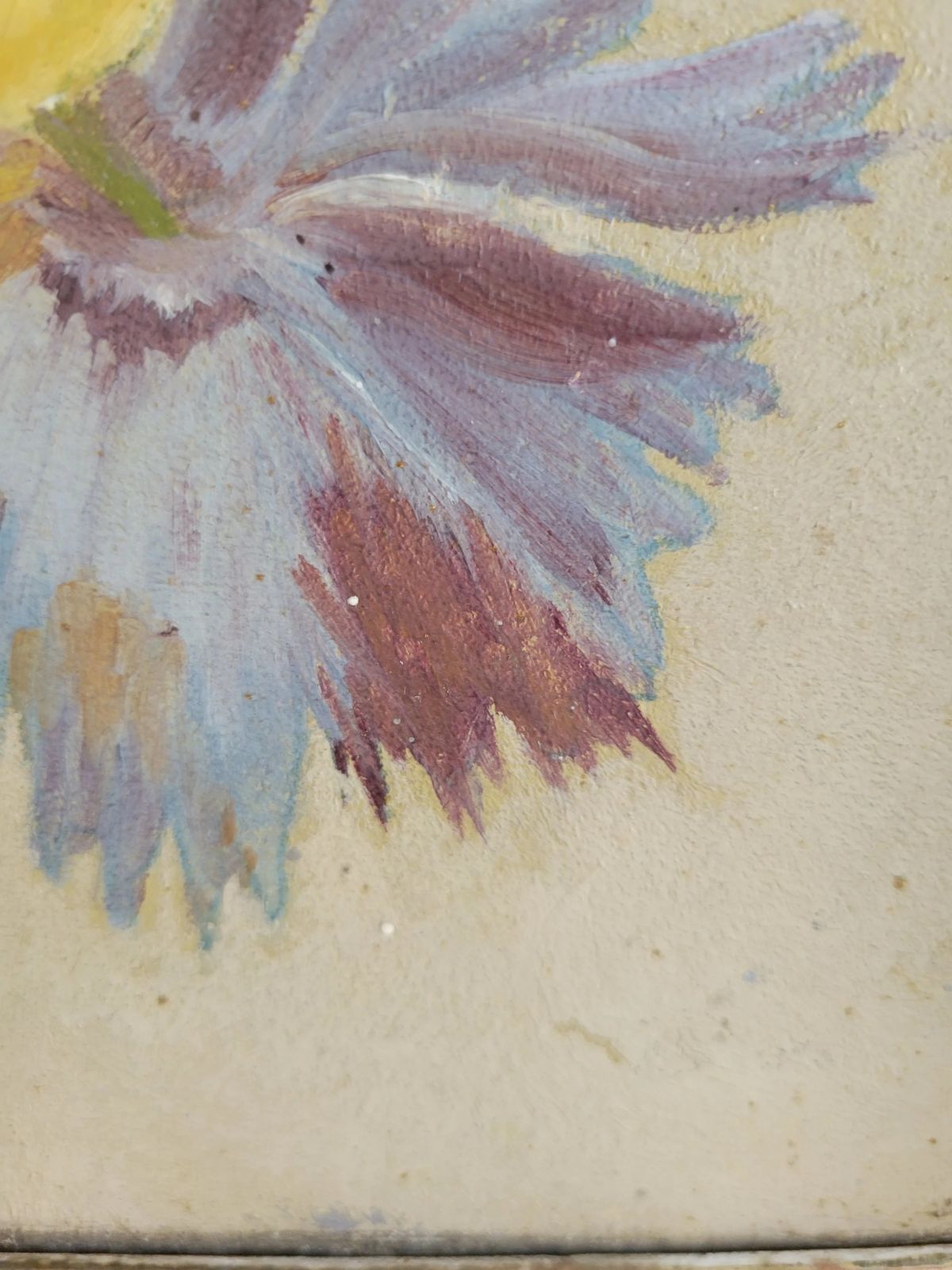 photo furniture Wild Anemones  Original French Floral Oil Painting