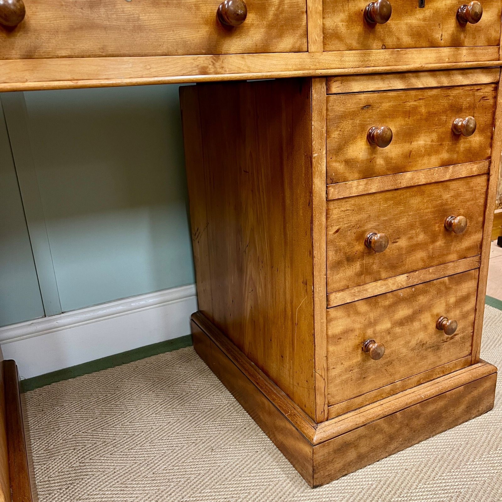 19th Century Satin Birch Heal And Son Desk photo 1450.0