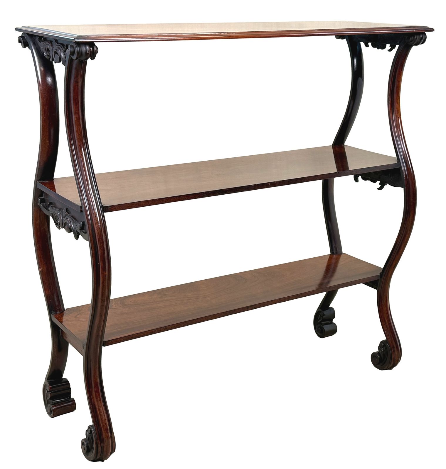 photo vinterior Mid 19th Century Rosewood Central Standing Buffet (England, Circa 1840)