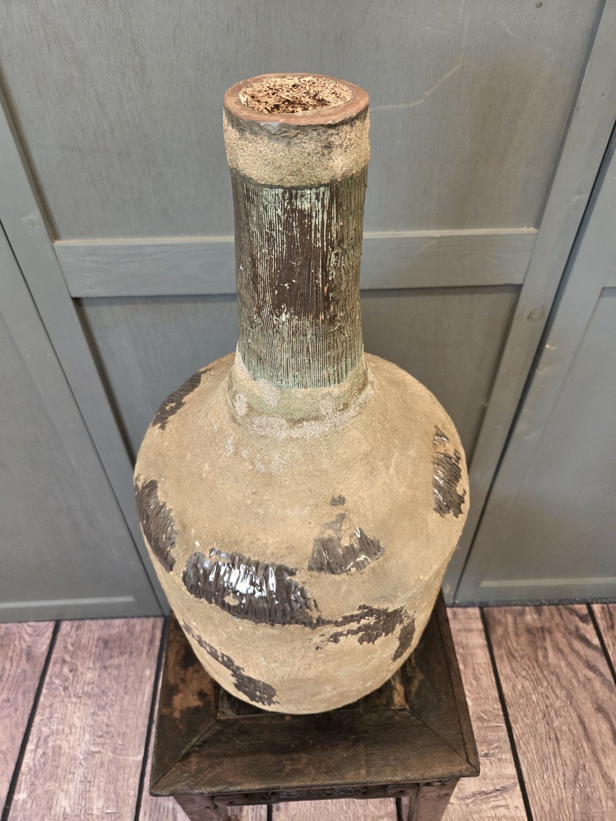Large 19th Century Southern European Terracotta Storage Vessel photo Home Decor