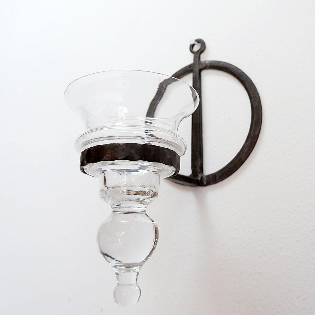 Wrought Iron And Glass Candle Lantern By Bertil Vallien For Boda   1960s photo 424.0