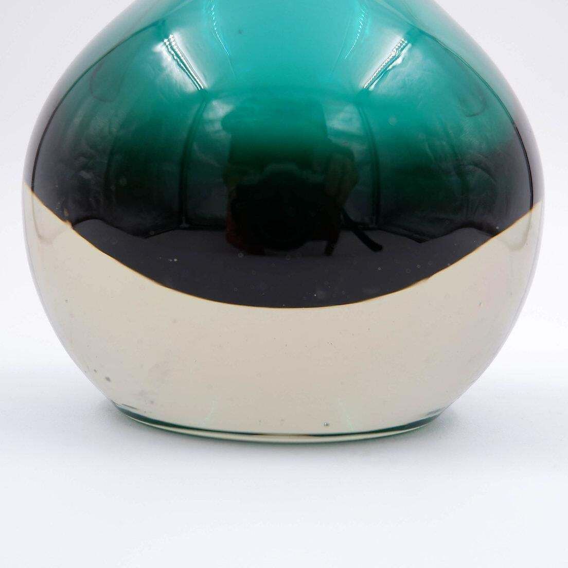 Green Kolben Vase By Tamara Aladin Riihimaki For Riihimaen Lasi Oy, Finland photo vinterior