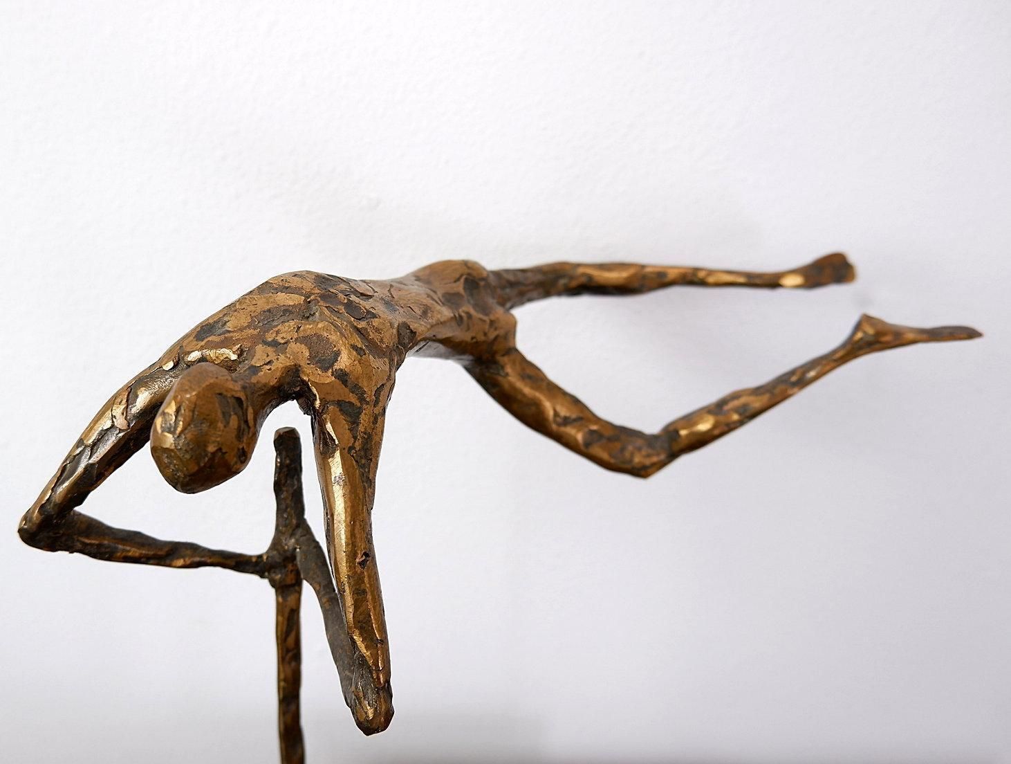 Acrobatic Man Bronze Sculpture By Pieter Florizoone (1937 2015)   Belgium photo furniture