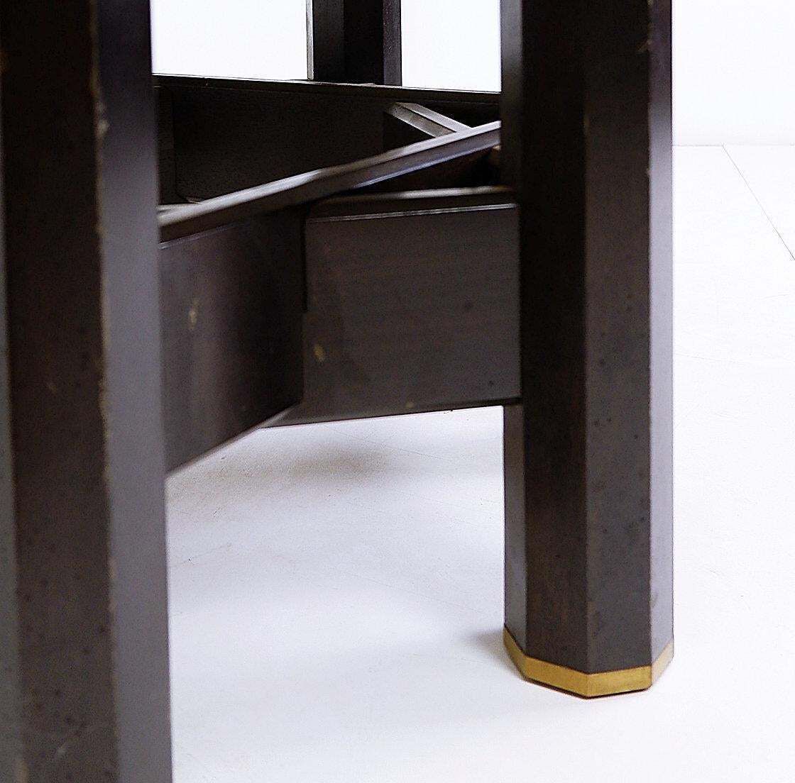 Jan Vlug Large Coffee Table With Round Marble Top ø85,5cm   1970s  Belgium photo buy