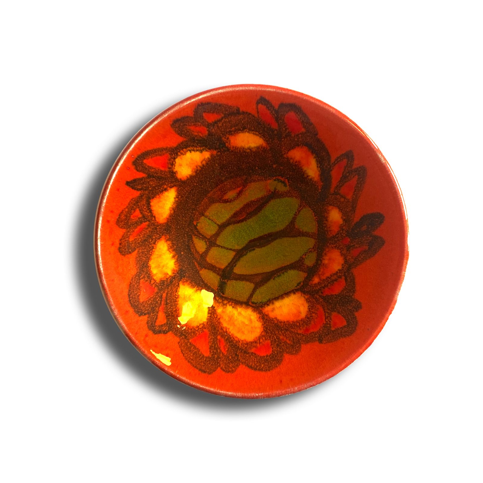 Poole Pottery Delphis Pin Dish, Shape 49 By Sylvia Penny, 1960s Mid Century Modern Ceramics