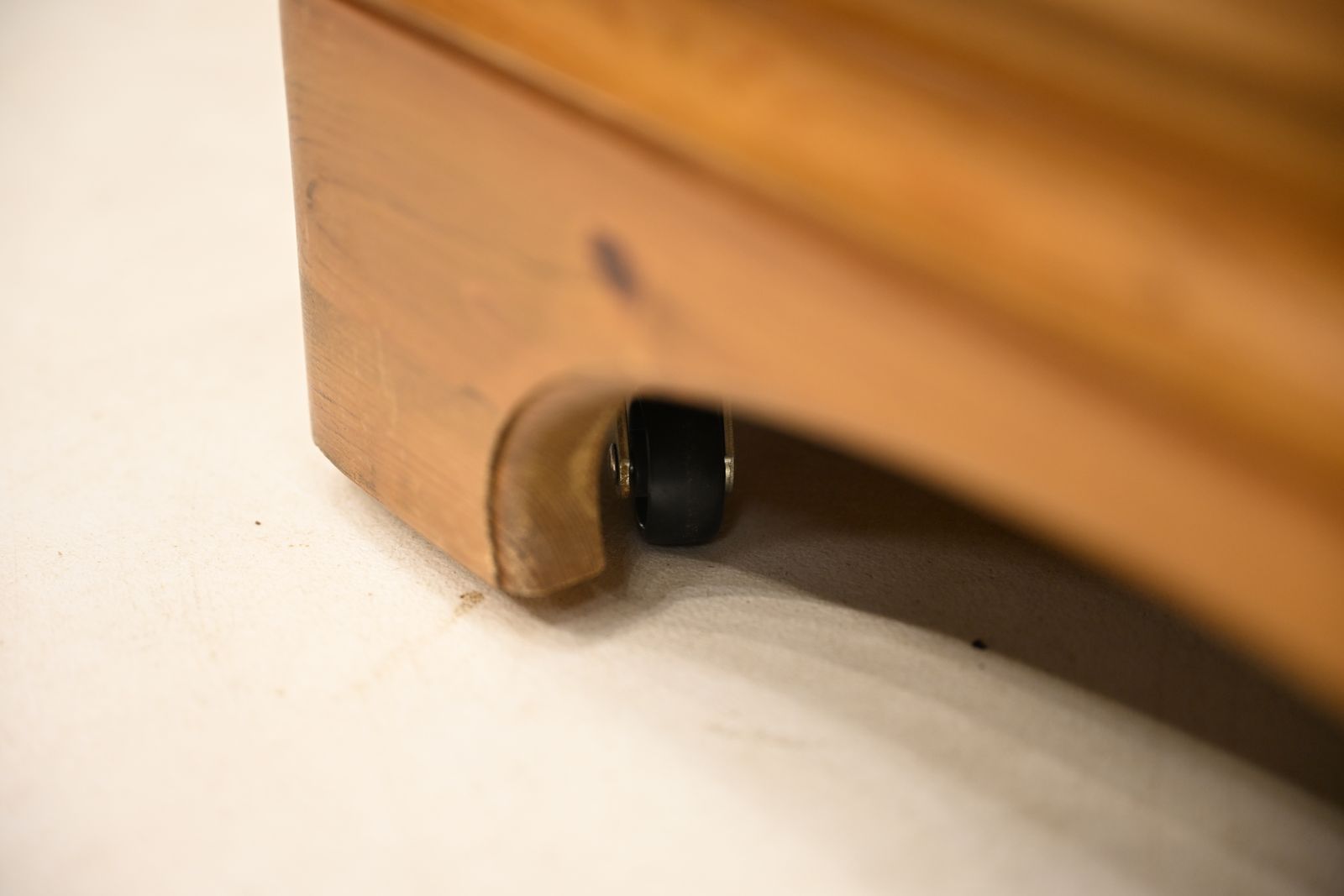 photo buy Ducal Bedside Chest Of Drawers Knotted Pine On Castors Free Uk Delivery