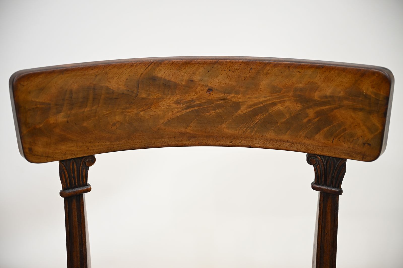 357.0 Early Victorian Dining Chairs Mahogany Faux Leather Upholstery Free Uk Delivery photo