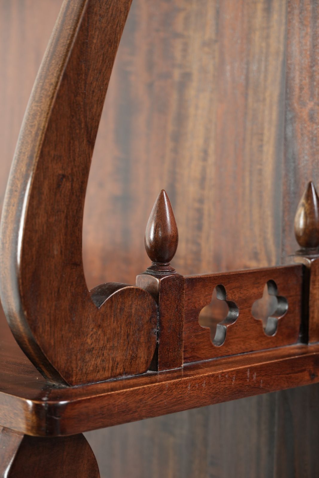 Ornate Wooden Kitchen / Leg / Bookcase With A Charming And Timeless Classic English Look From The 20th Century photo vinterior