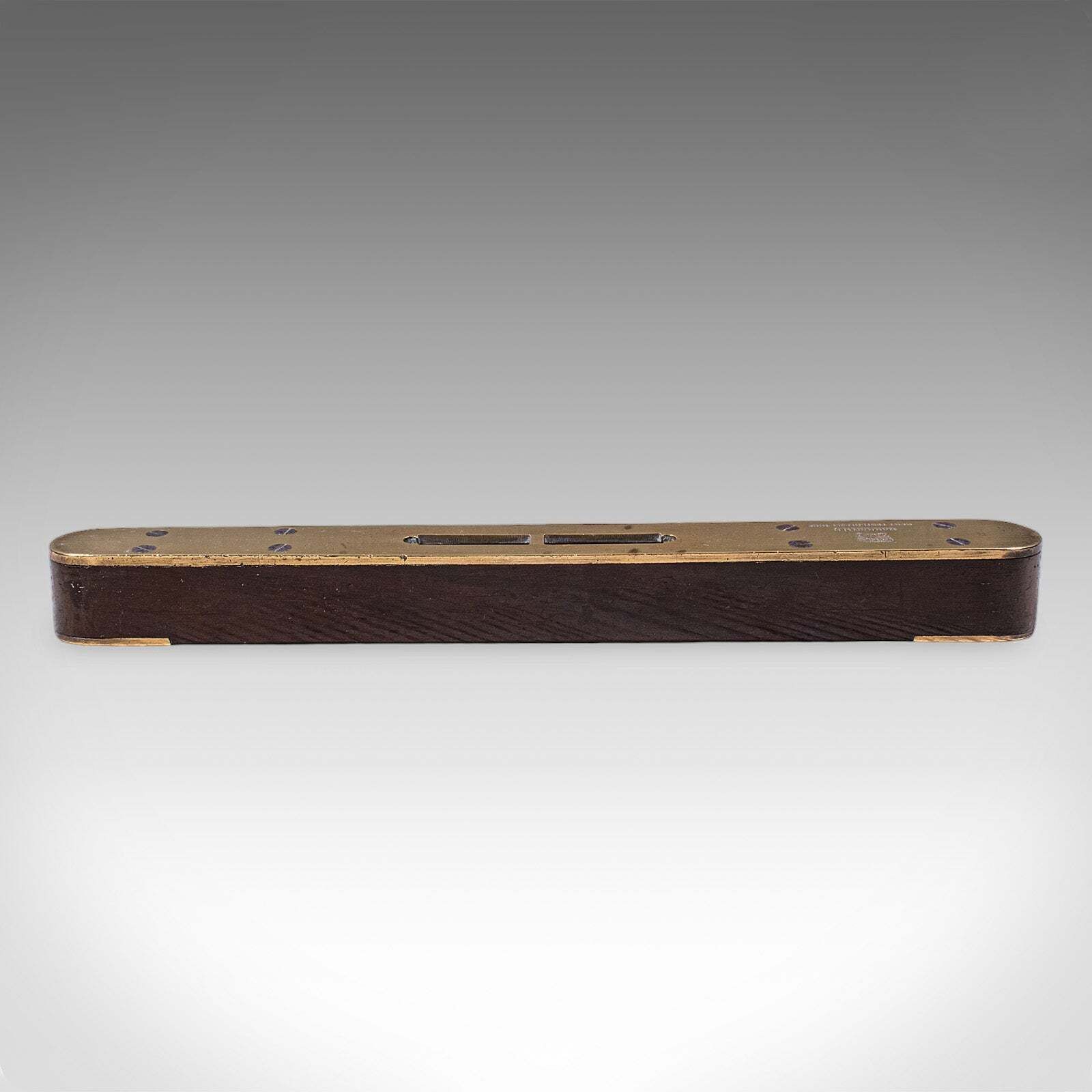 Antique Boat Builder's Spirit Level, English, Tradesman's Instrument, Edwardian photo Home Decor